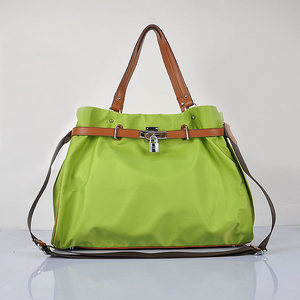 H80668 Hermes 2012 impermeabile spalla in tessuto Borsa Verde